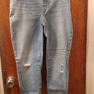 Women's Distressed Blue Jeans By Chico
